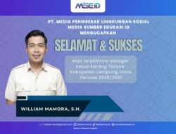 William Mamora Raih Suara Terbanyak, Pimpin Karang Taruna Lampung Utara 2026–2031