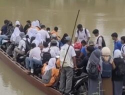 Gubernur Lampung Tanggapi Video Viral Pelajar Seberangi Sungai, Jembatan Gantung Jadi Solusi Sementara