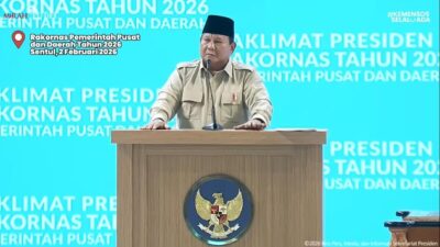 Tetapkan 5 Mandat Utama di Rakornas 2026, Presiden RI: Strategi Besar Menuju Ekonomi 8%
