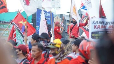 Tuntut Penegakan Hukum Ketenagakerjaan, Ratusan Buruh di  Lampung Gelar Aksi May Day 2026